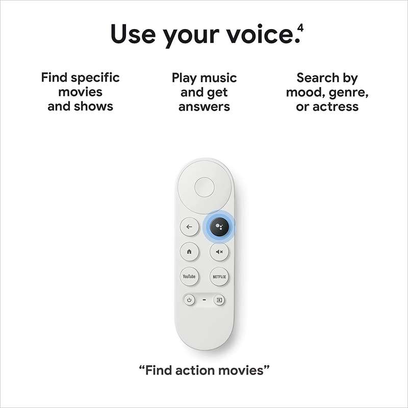 Chromecast with Google TV 1080p HDR - Snow