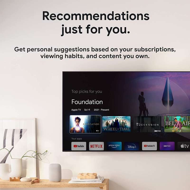Chromecast with Google TV 1080p HDR - Snow
