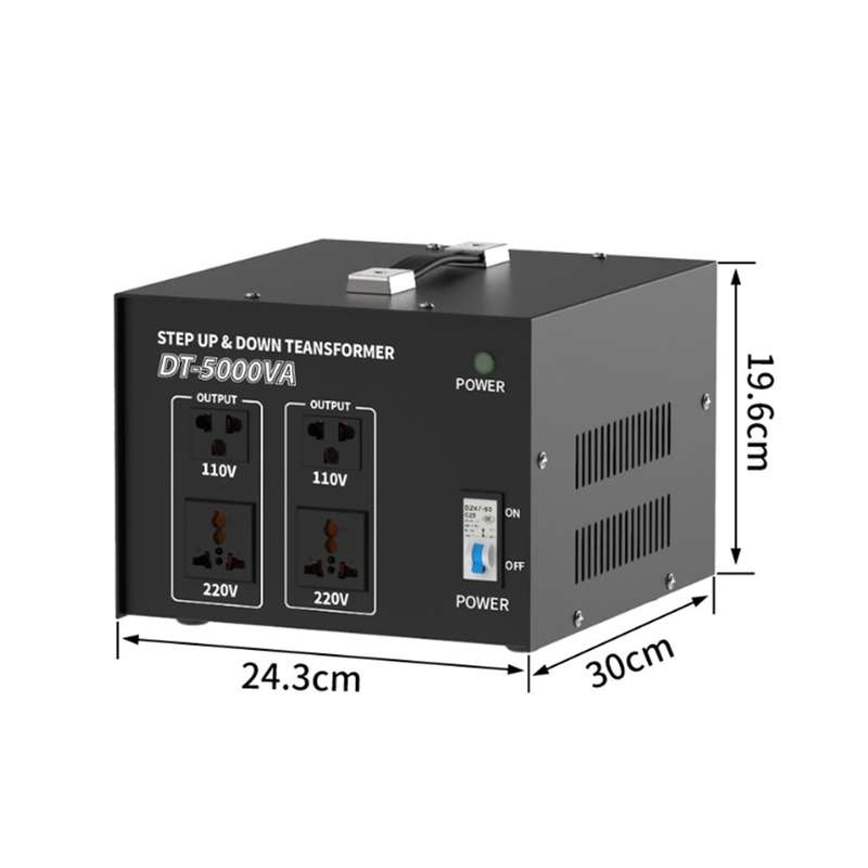 5000VA 5000W Step Up & Step Down Transformer - 220V to 110V
