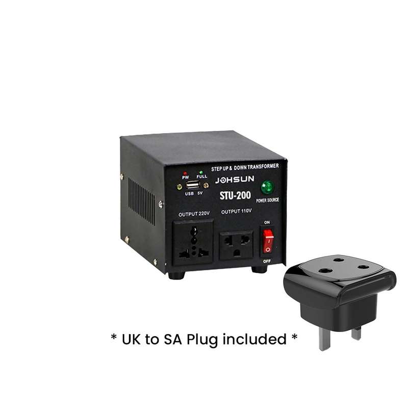 200VA 200W Step Up & Step Down Transformer - 220V to 110V