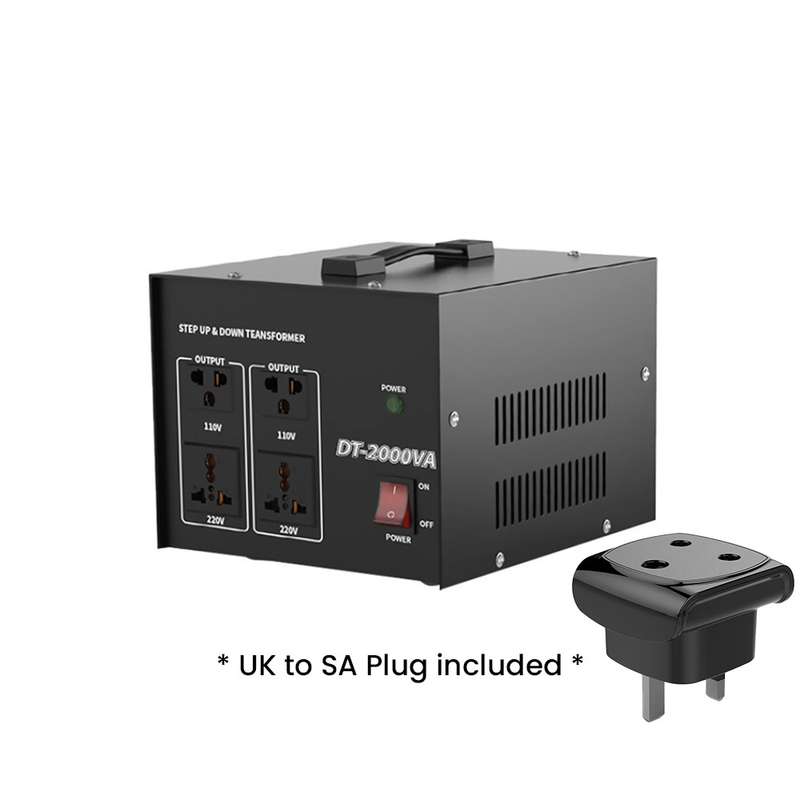 2000VA 2000W Step Up & Step Down Transformer - 220V to 110V