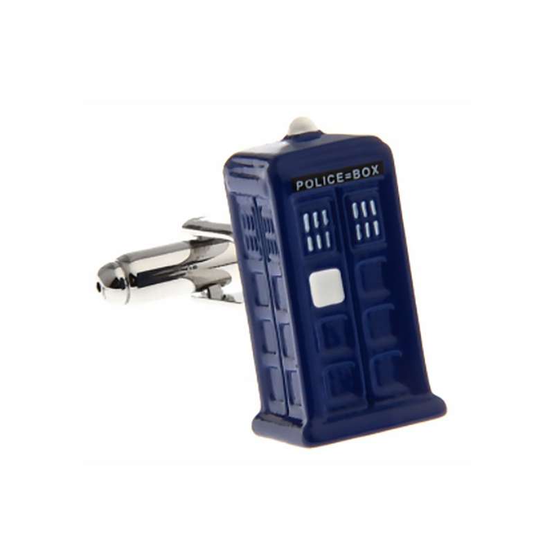 Police Telephone Box Cufflinks - 1 Pair