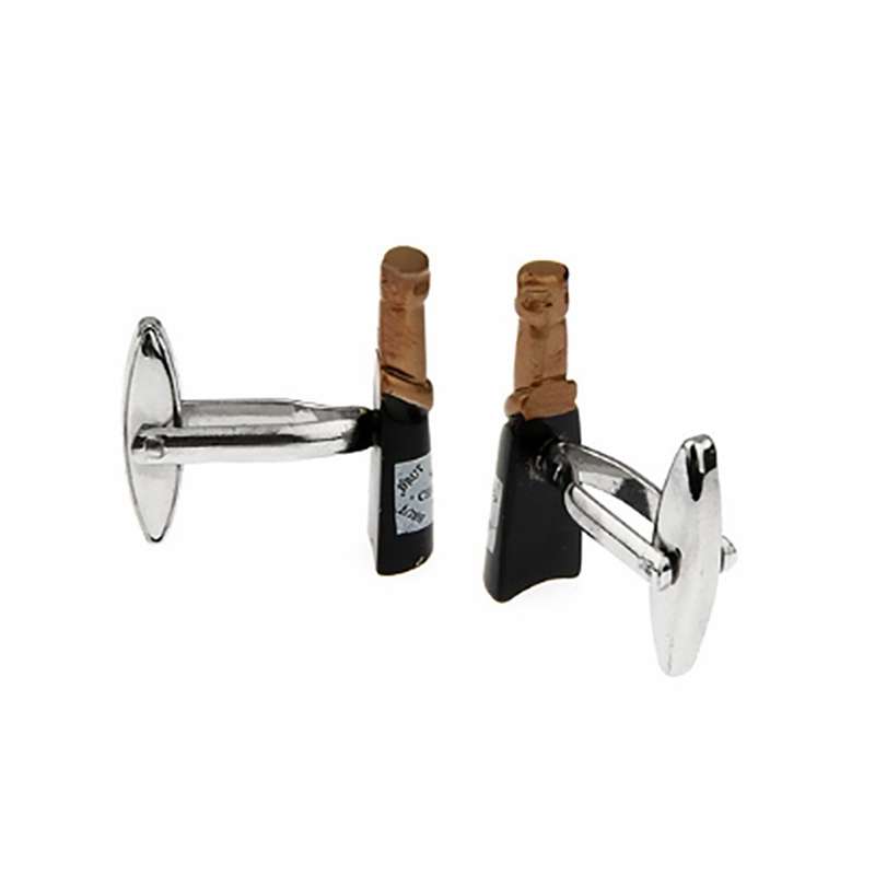 Champagne Bottle Cufflinks - 1 Pair