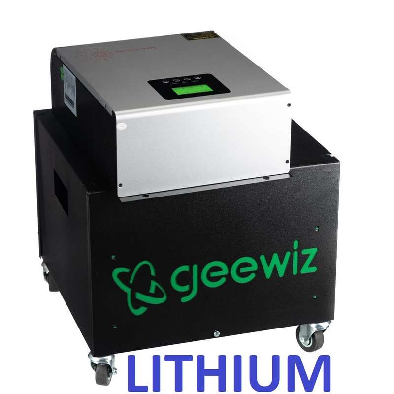 Axpert Type Pure Sine 3000VA Inverter Trolley + 2x 100Ah LITHIUM Battery (12 HOUR BATTERY LIFE) K...
