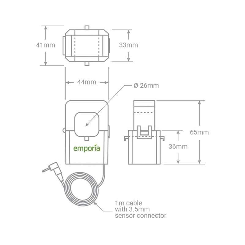Emporia Vue Gen 2 Energy Monitor - with 2x 200A sensors