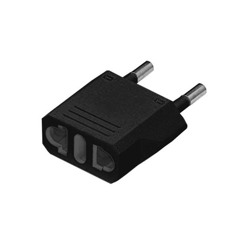 USA To European South African Power Plug Converter (2 Round-Pin Plug)