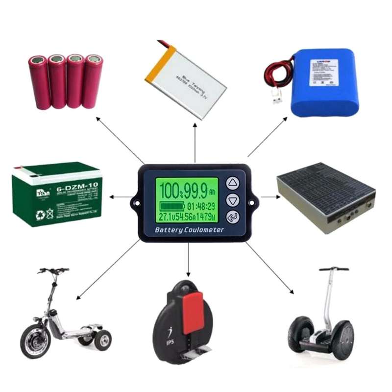 100A Coulometer Battery Capacity Tester (for getting accurate reading of battery percentages) with s
