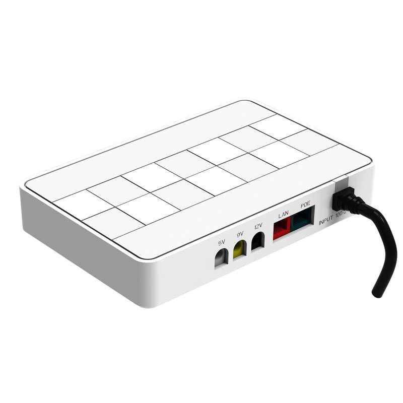 Geewiz Mini DC UPS (12000mAh) LifePO4 Backup Battery Power Bank Supply (38.4Wh) - 12V / 9V / 5V - US