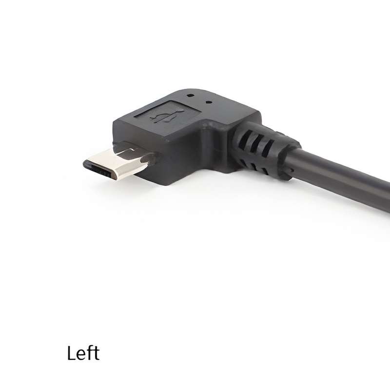 90° Degree Angle Micro USB - 5P Female to 5P Male Left