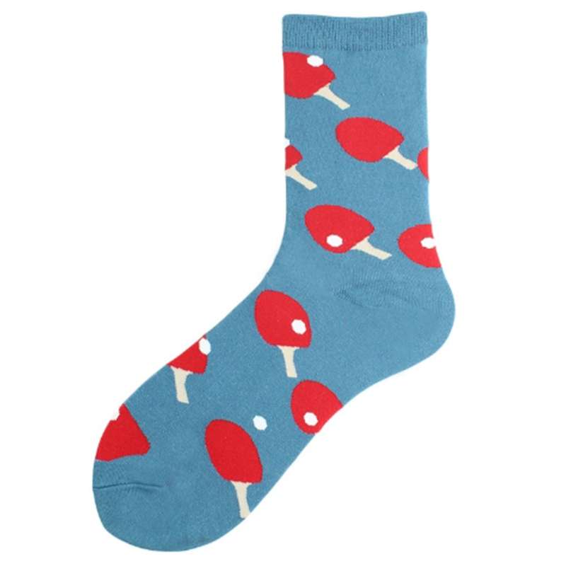 Funky Socks - for Adults / One Size Fits All Funky Ping Pong Paddle