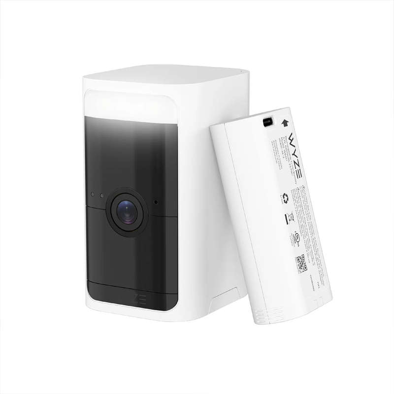 Wyze Battery Cam Pro - 2K HDR Video Resolution Wire-Free / No Hub Required (1 Pack) White