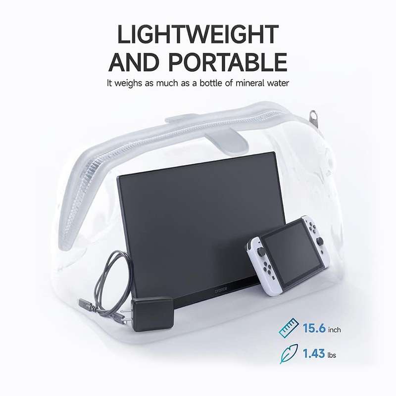 C-FORCE Portable Monitor -  for PC Mac- Phone-  Xbox- Switch- PS5 / 15.6'' / 1080P FHD / USB C / HDM