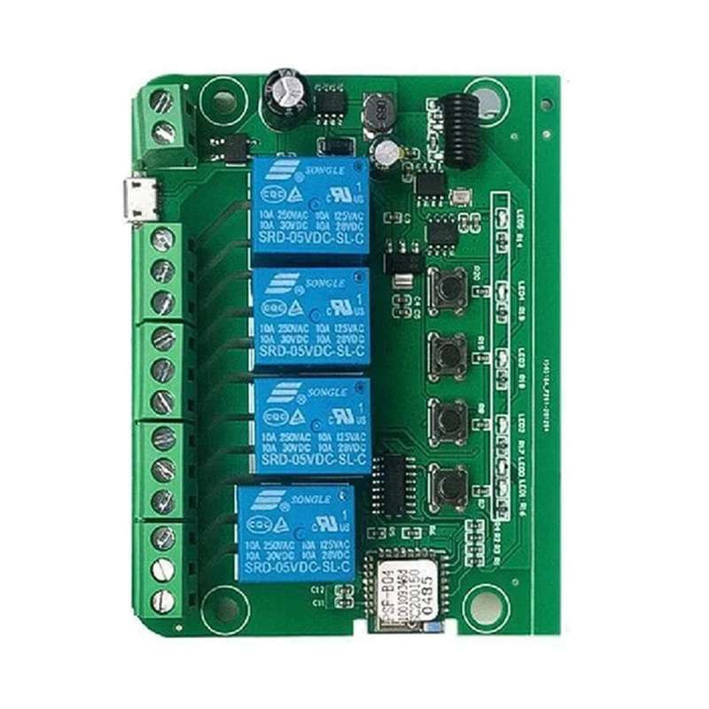 EWELINK WiFi / RF 4 Channel Inching Relay Momentary/Self-Locking/Interlock Switch Module (ST-DC4)