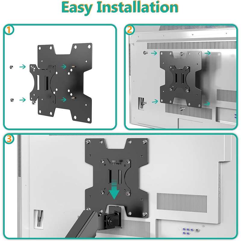 VESA Mount Adapter Plate Bracket - 200x200 Universal Mount / Convert 75x75- 100x100 to 200x100- 200x