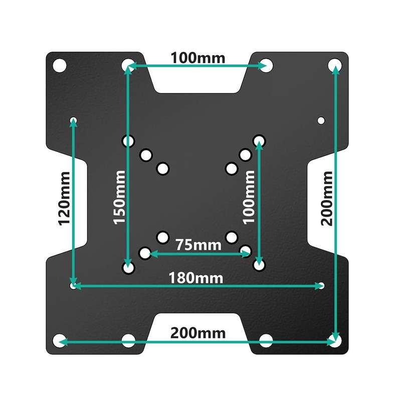 VESA Mount Adapter Plate Bracket - 200x200 Universal Mount / Convert 75x75- 100x100 to 200x100- 200x