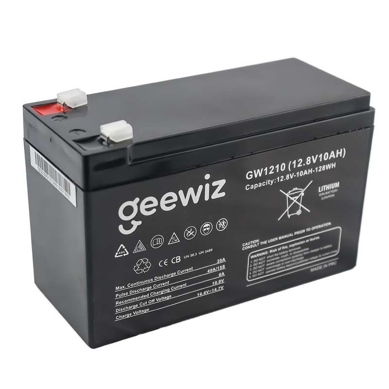 GeeWiz 1210 12V / 10Ah (up to 40A Discharge) Lithium LifePO4 Battery - compatible with Gates / Al...
