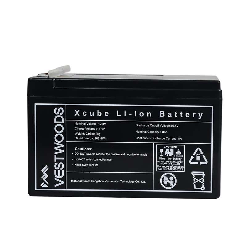 VESTWOODS 8Ah / 12V LiFePO4 Lithium-Ion Battery - VC1208 / 3 Year Warranty
