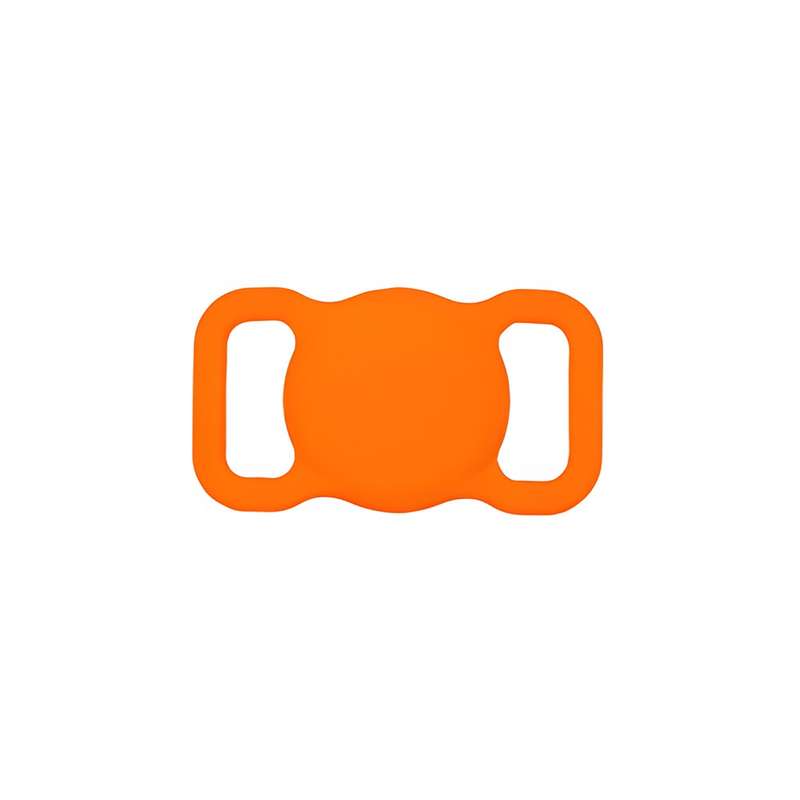Secure and Stylish AirTag Holder for Dog Collars Fire Orange
