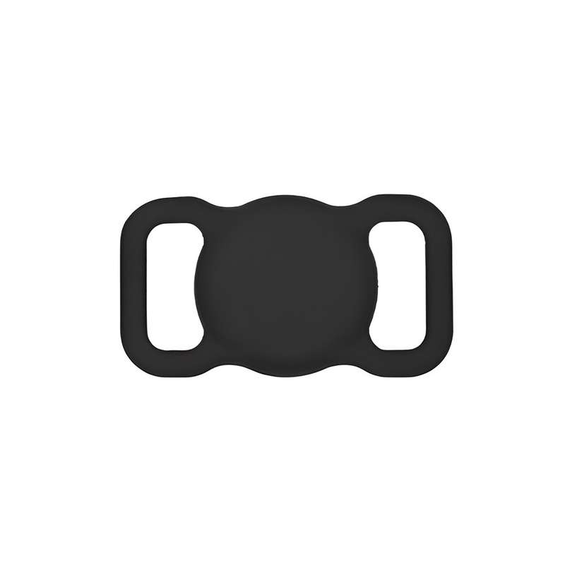Secure and Stylish AirTag Holder for Dog Collars Black
