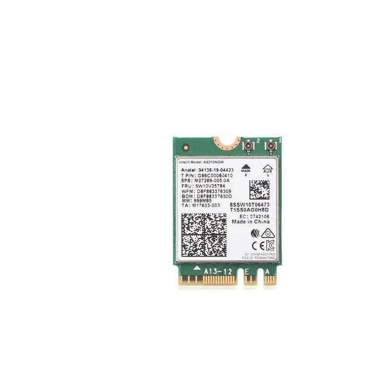 WiFi 6E Intel AX210 Bluetooth 5.2 3000Mbps M.2 Wireless Card AX210NGW Dual Band 2.4Ghz/5G/6G 802....