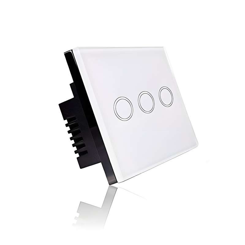 Smart Light Switch - RF Touch Remote Control - (NO NEUTRAL REQUIRED) 3 Gang