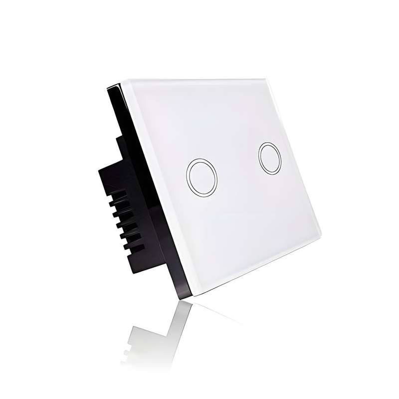Smart Light Switch - RF Touch Remote Control - (NO NEUTRAL REQUIRED) 2 Gang