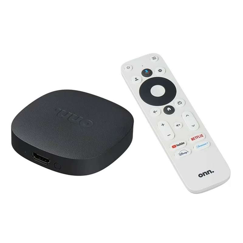 onn. Android TV Streaming Device - 4K UHD / Built-in Voice Assistant & HDMI Cable