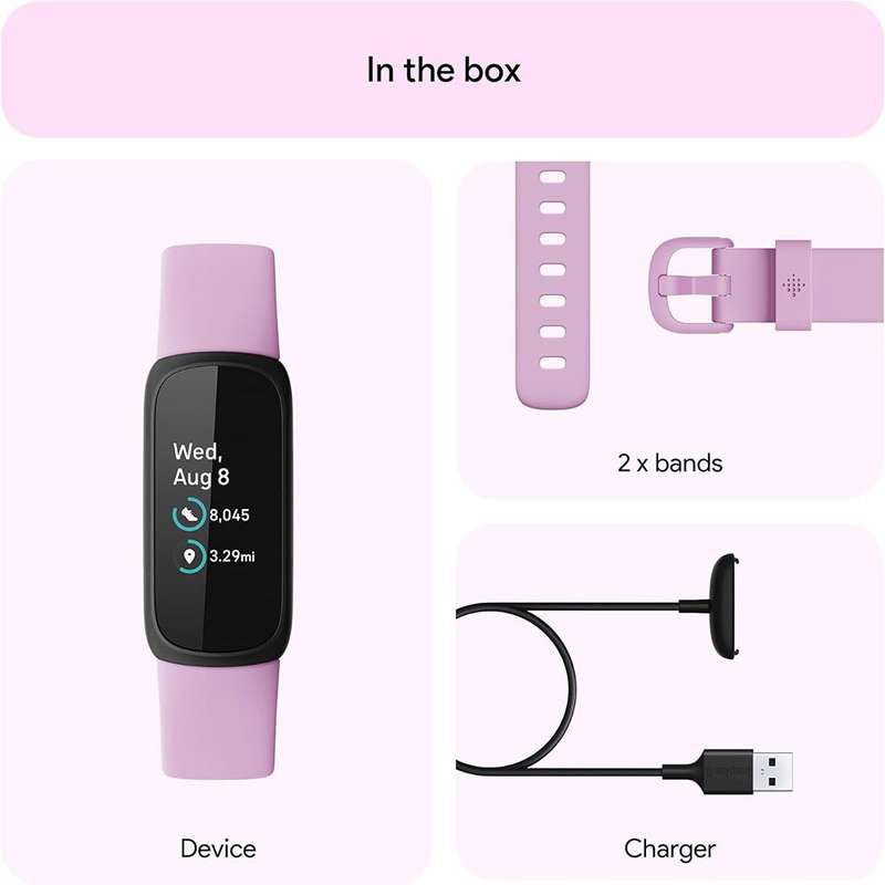 Fitbit Inspire 3 - Battery Life up to 10 days / Optical Heart rate Monitor / Vibration Motor Black