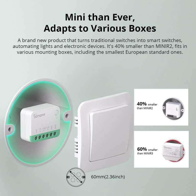 SONOFF Mini R4M - Wi-Fi Smart Switch (Matter Compatible)