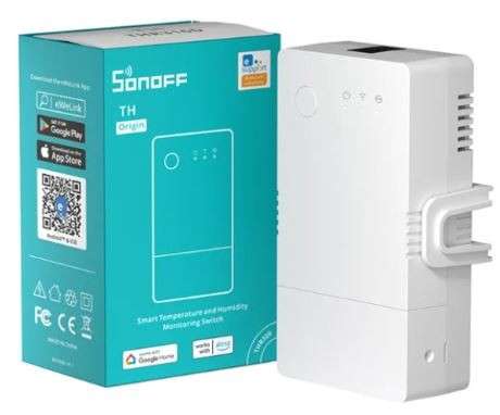 Sonoff TH16 Origin - Temperature and Humidity Monitor (Sensor Sold Separately)