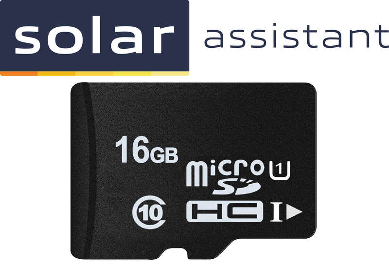 Solar Assistant Lifetime License and Software pre-loaded on a microSDHC 16GB C10