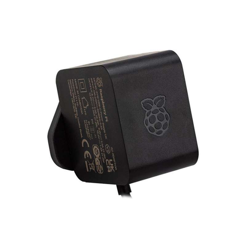 Raspberry Pi Official 27W USB-C Power Supply - Black / 5.1V 5A / PSU Type EU (for Pi5)