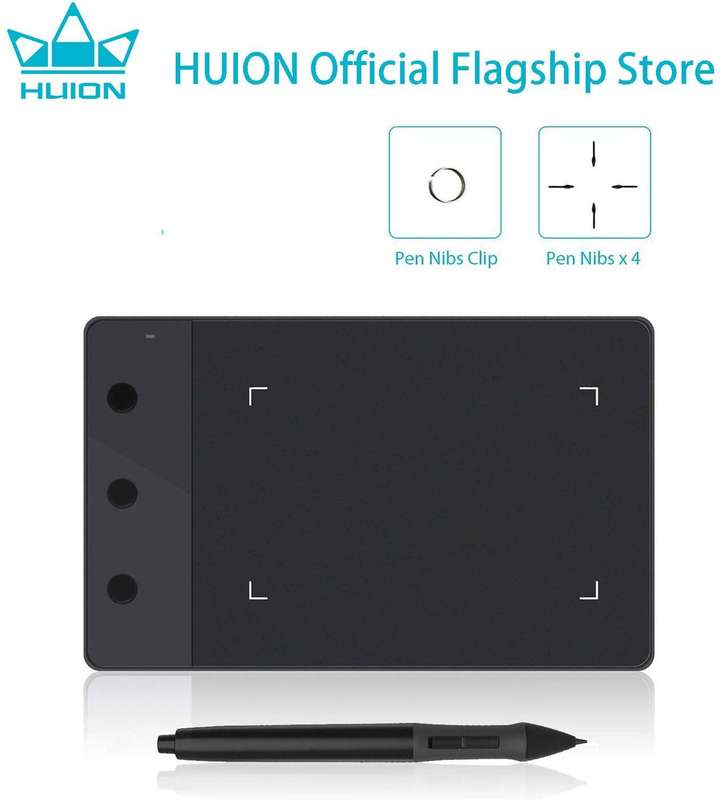 Huion H420 USB Graphics Tablet Drawing Pad - Used - Slightly Scratched - Good Condition