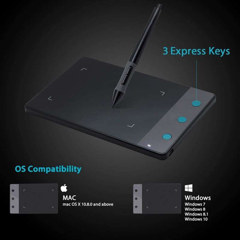 Huion H420 USB Graphics Tablet Drawing Pad - Used - Slightly Scratched - Good Condition
