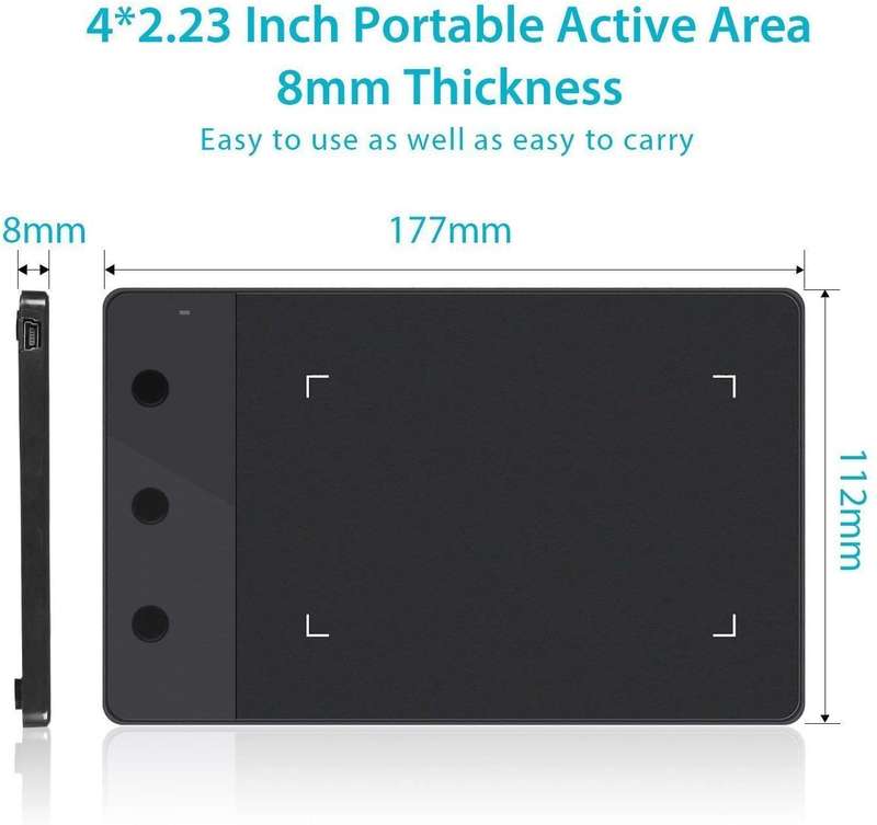 Huion H420 USB Graphics Tablet Drawing Pad - Used - Slightly Scratched - Good Condition