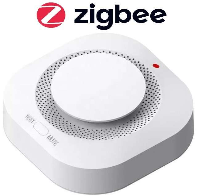 Zigbee Smoke Alarm & Fire Detector - Zigbee 3.0