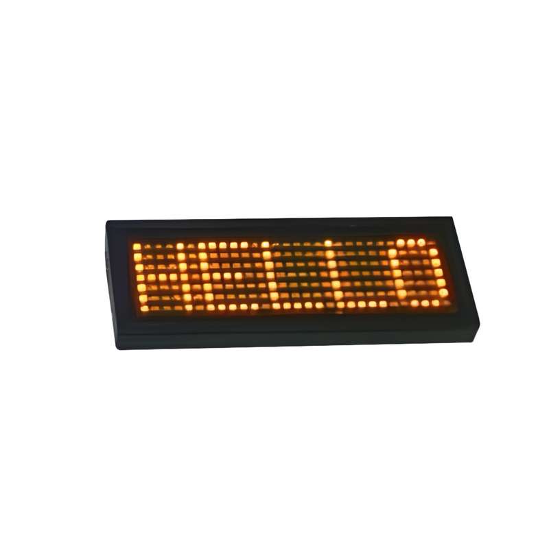 LED Name Tag/ Smart Badge - for Events- Parties- and Promotions Orange
