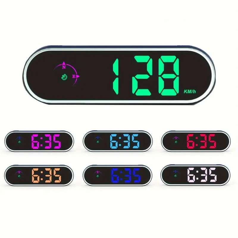 Universal Digital Car Speedometer (KM & MPH) - Plug & Play / Black