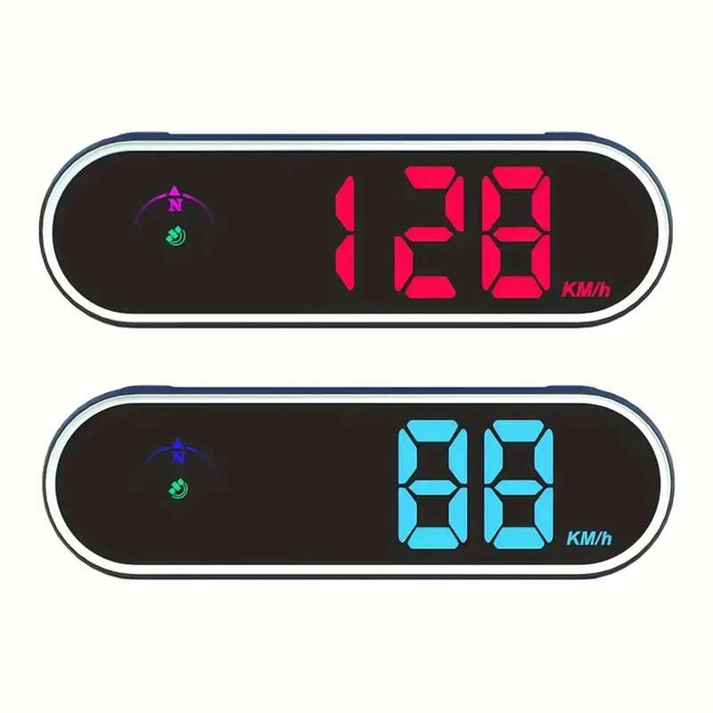 Universal Digital Car Speedometer (KM & MPH) - Plug & Play / Black