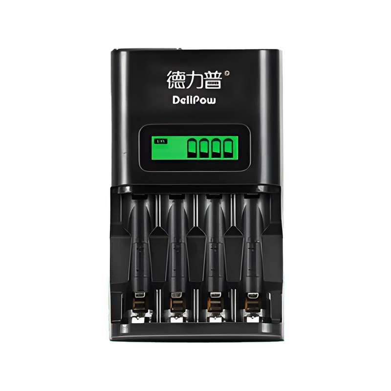 Delipow Smart Battery Charger - Charge 4 AA or AAA Batteries Simultaneously