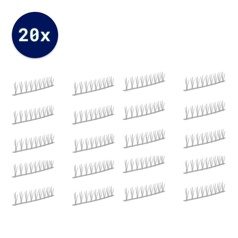 Bird Spikes (10m) - Durable & Effective / Clear (20 pcs)