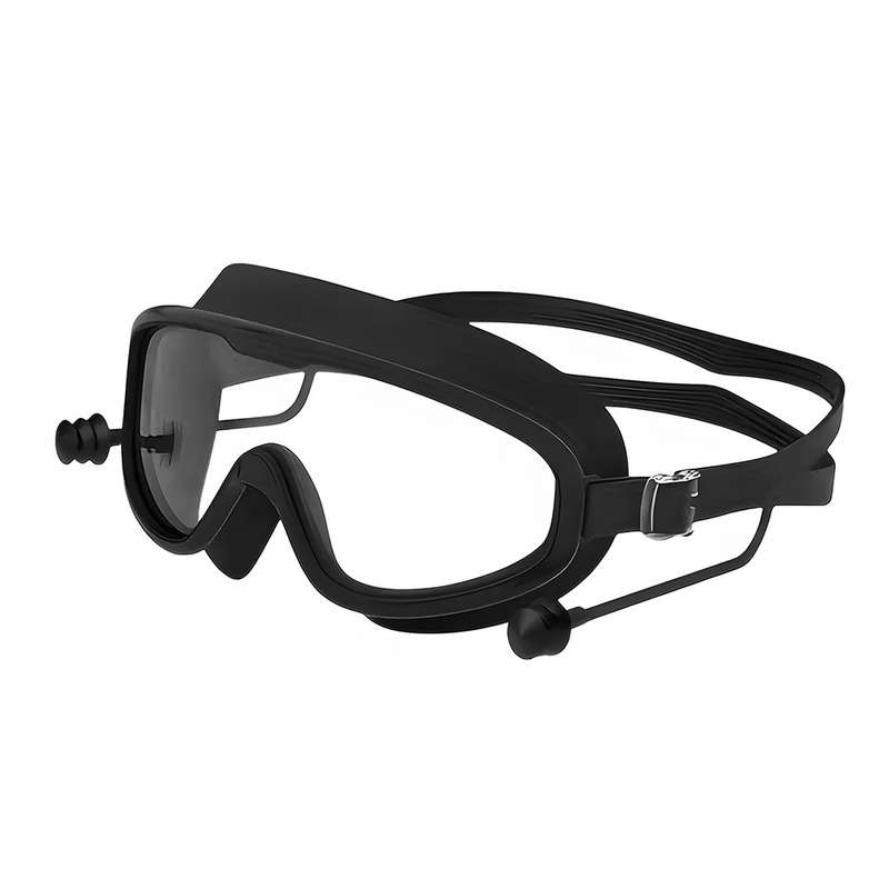 Adult Swimming Goggles - (Multiple Colors) Black