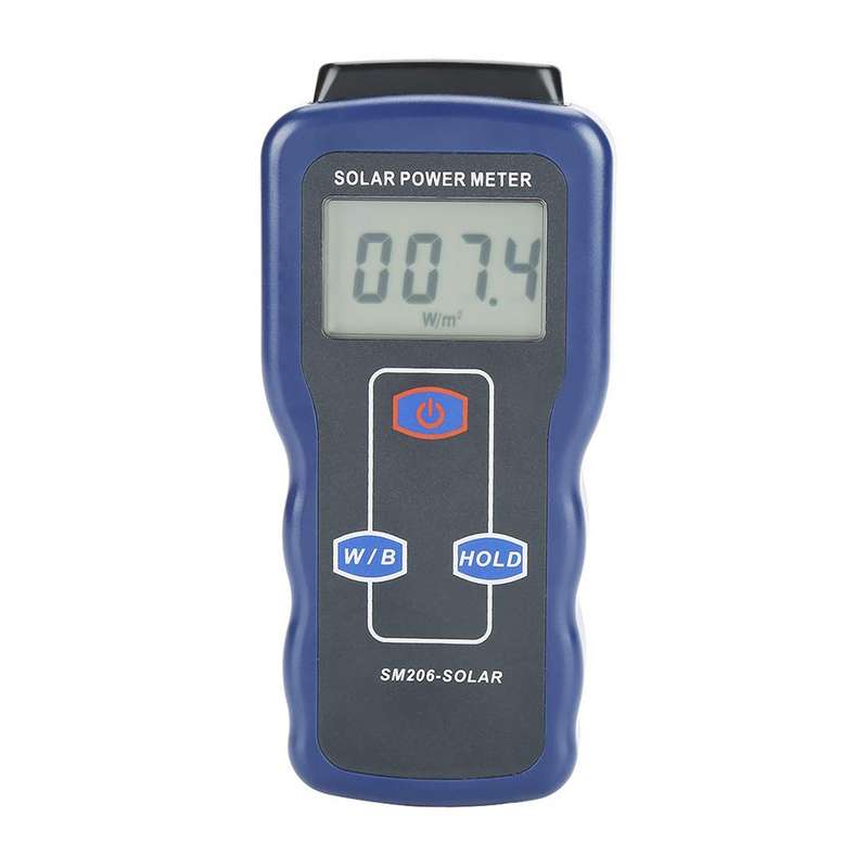 Solar Power Meter (SM206) - Precise Sunlight Intensity Measurement (W/m²)