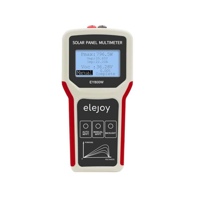 Elejoy Solar Panel Multimeter (EY800W) - Measure Power & Voltage (Open Circuit)