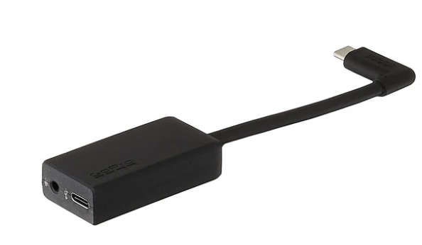 GoPro 3.5mm Mic Adapter (GoPro12/11/10/9/8/7/6/5) - Black