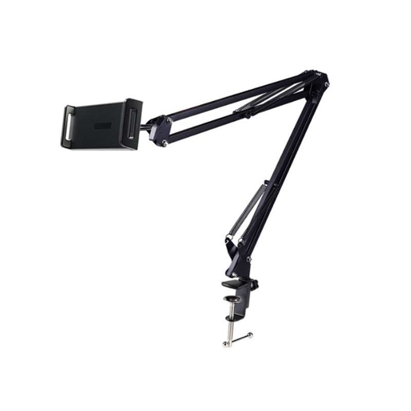 Tablet Table Stand with Easy-lock Padded Holder (5-10 inch screens) - 360 degree Swivel
