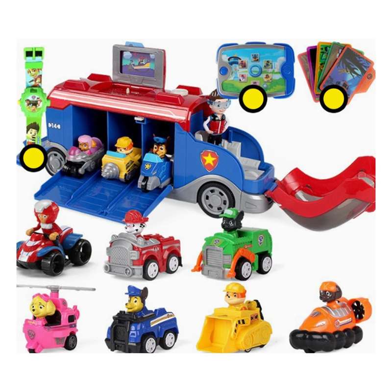 Dog Patrols - Bus with 7 Figurines
