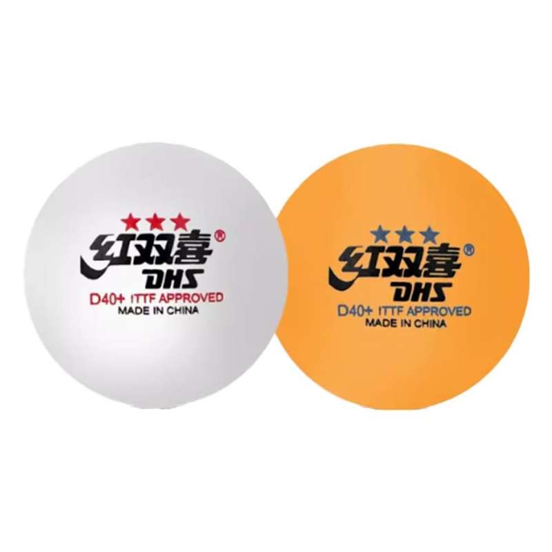 Table Tennis Ball (Single Ball) - Colour Varies (White & Orange) - D40+ & 3 Star Table Tennis Ball
