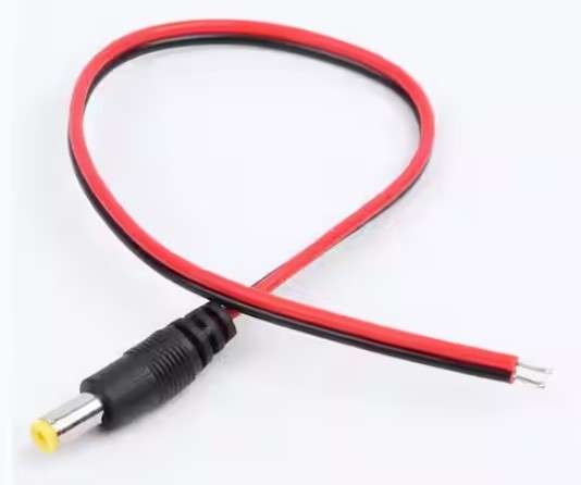 Pigtail Male Plug With Block - 30cm