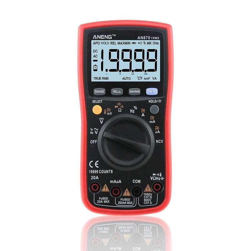 ANENG AN870 Auto Range Digital Precision Multimeter 19999 Counts True-RMS NCV Ohmmeter AC/DC Volt...